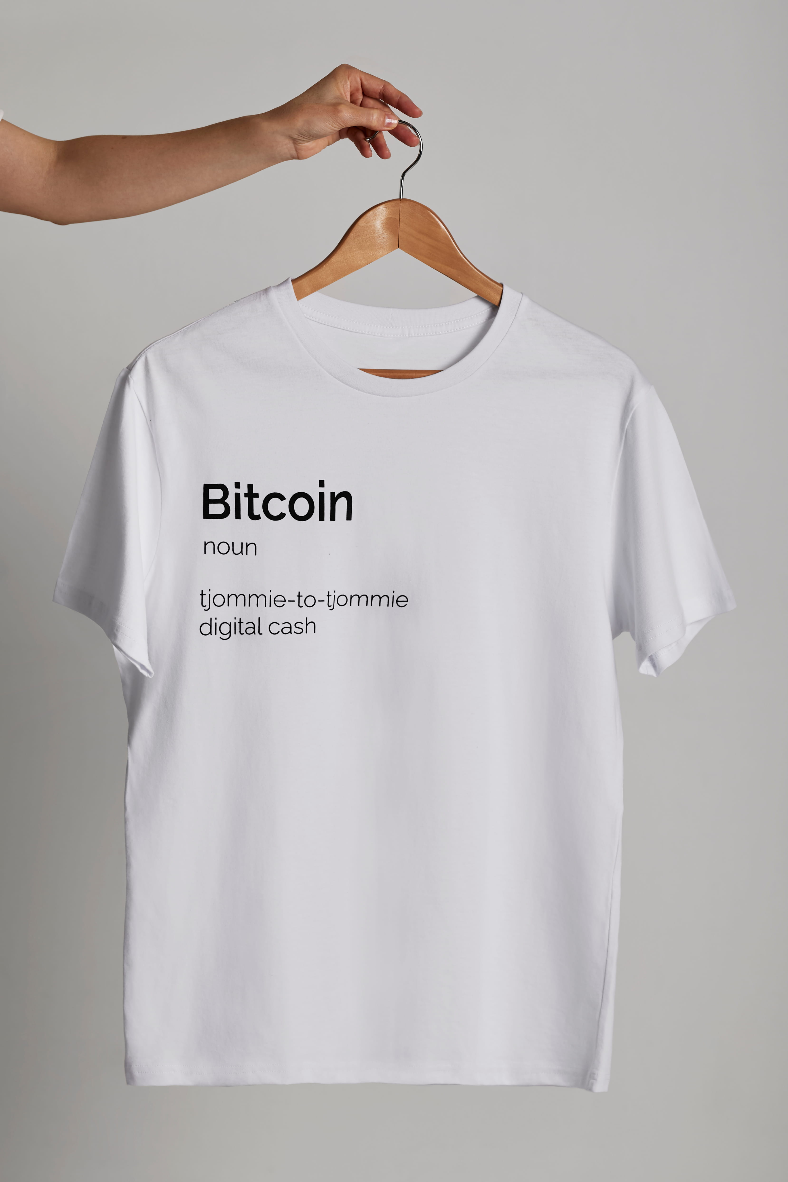Bitcoin (noun) T-Shirt — Tjommie-to-Tjommie Digital Cash
